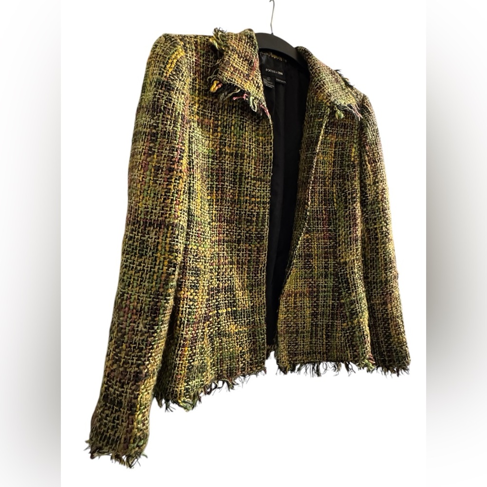 Multicolored Vintage Suit Jacket Top